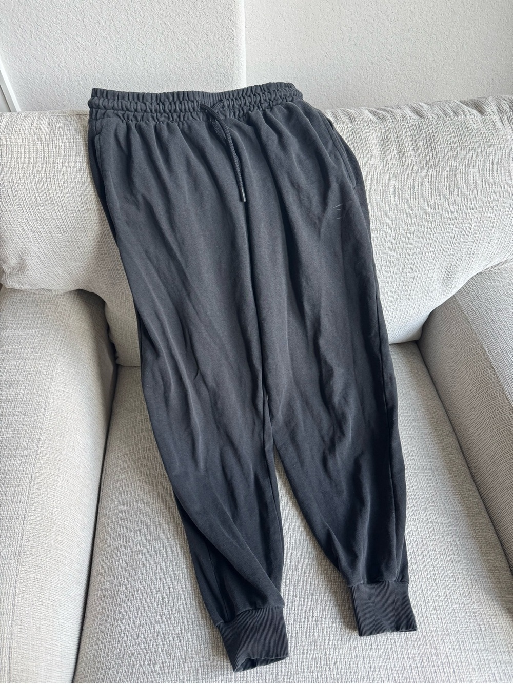 Gymshark Black Elastic Waist Joggers